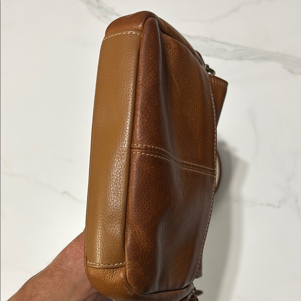 Fossil Brown Leather Crossbody Bag - Picture 4 of 4